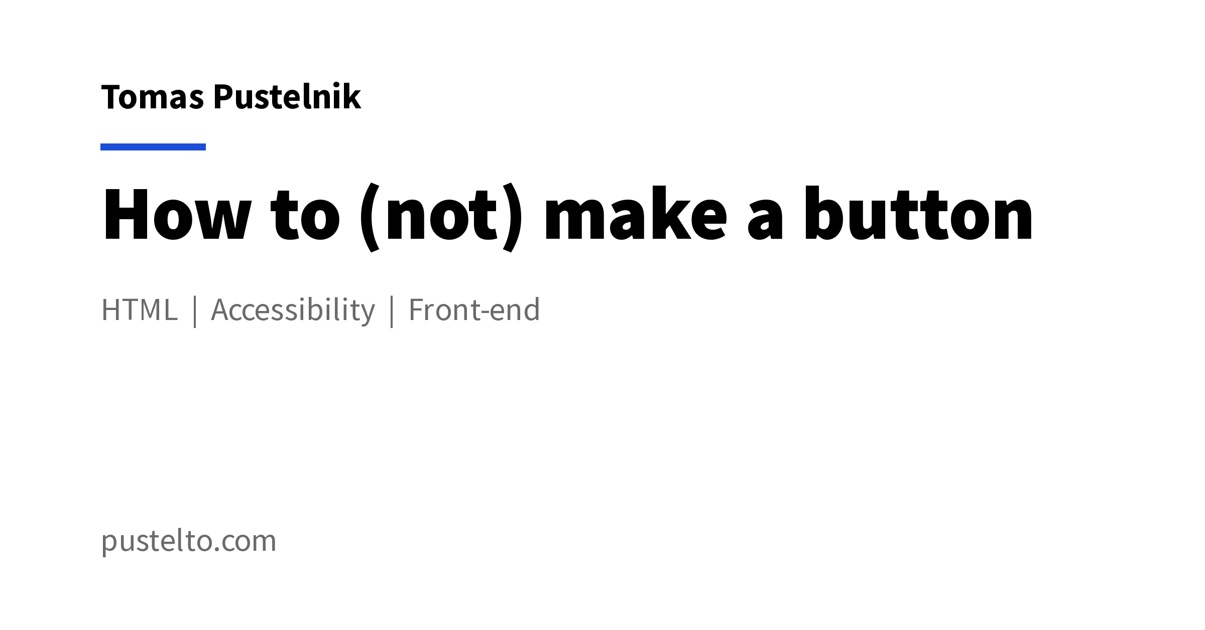 How To not Make A Button Tomas Pustelnik s Personal Website